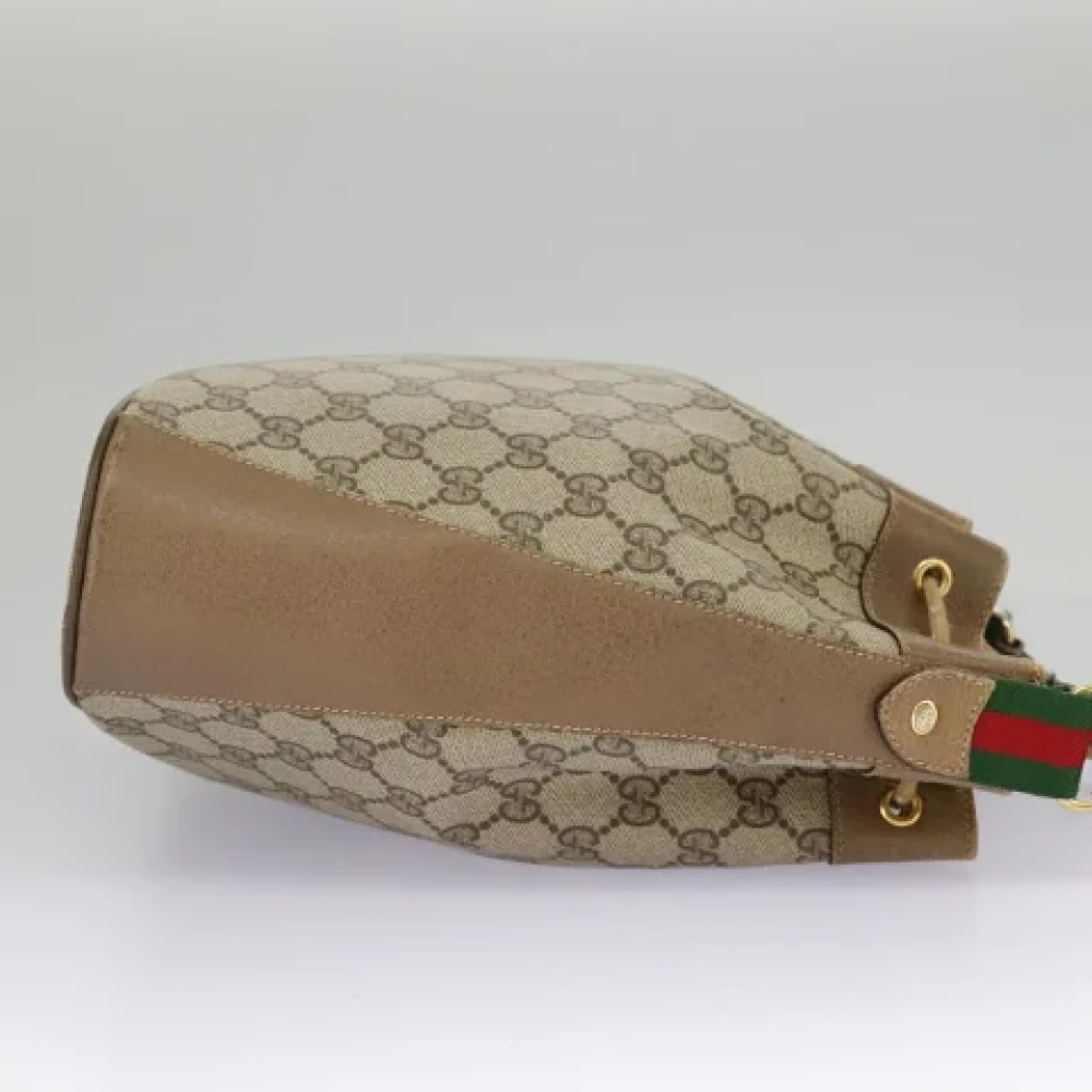 Gucci Vintage Pre-owned Canvas shoulder-bags Beige Dames