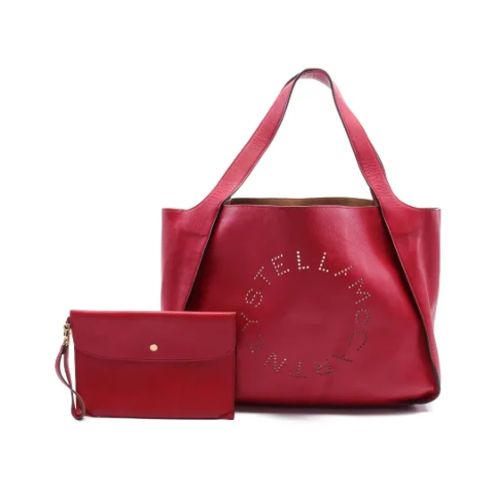 Stella McCartney Pre-owned Leather handbags Red Dames
