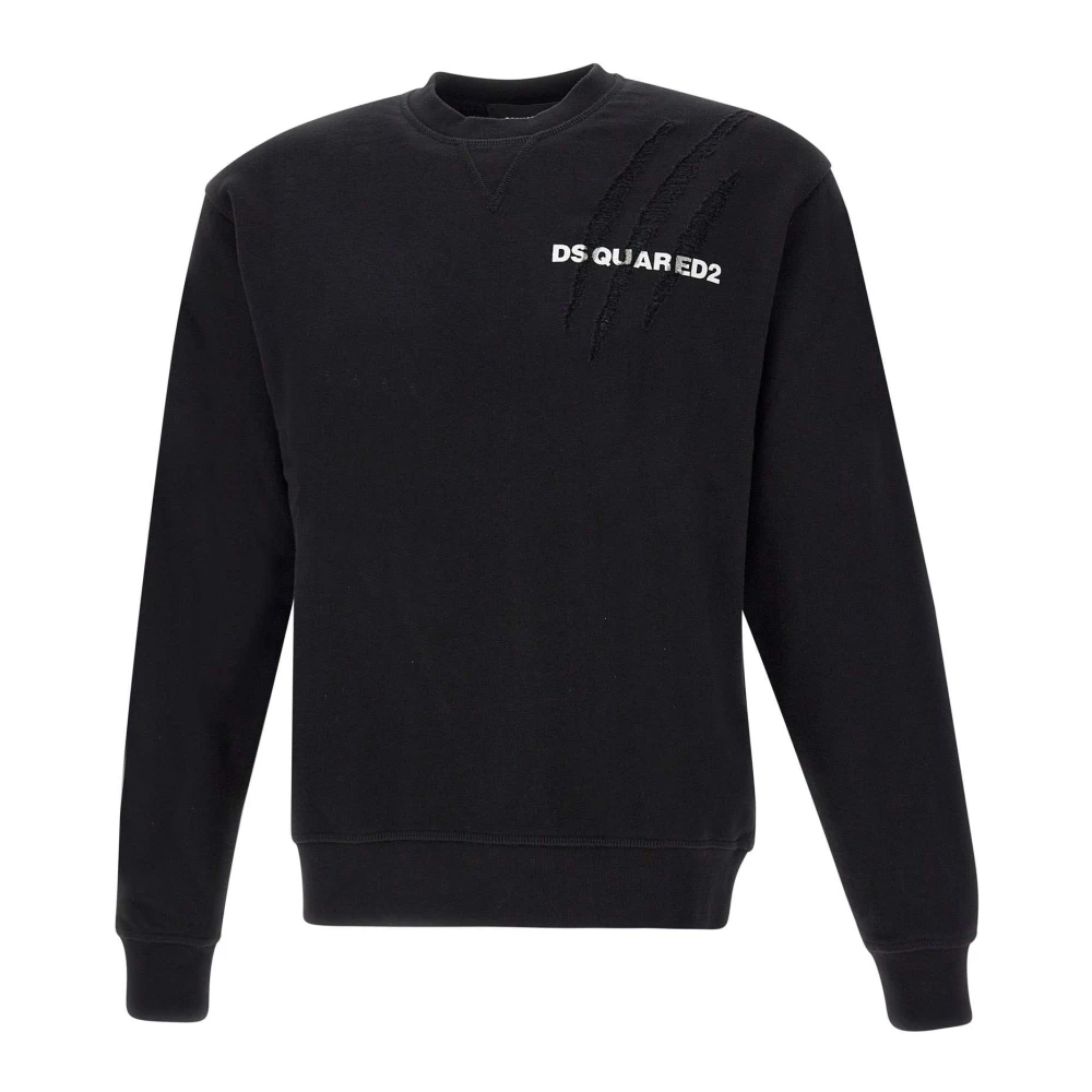 Dsquared2 Zwarte Sweaters voor Mannen Black Heren