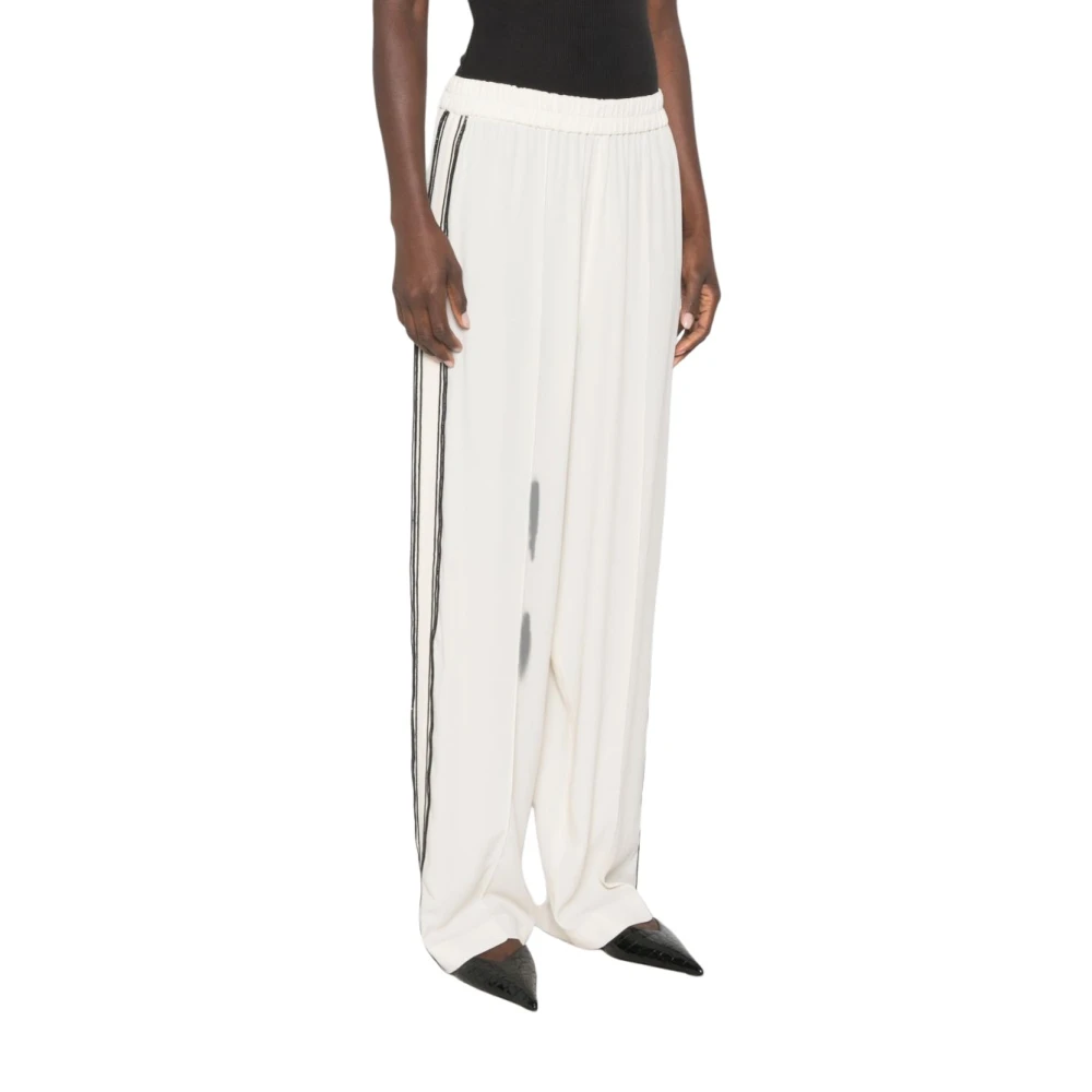 Fabiana Filippi , Wide Trousers, Female, White, M, Joggers