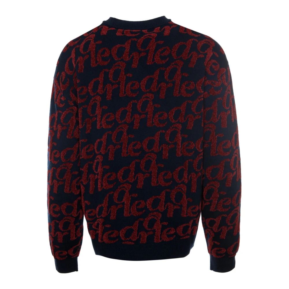 Drole de Monsieur Zachte Jacquard Gebreide Trui Multicolor Heren