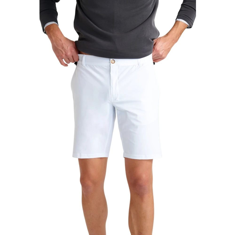 Cala 1789 Comfortabele Bermuda Shorts voor Mannen White Heren