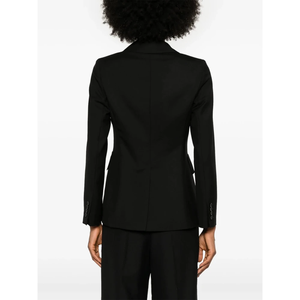 Max Mara Elegante Zwarte Osanna Jurk Black Dames