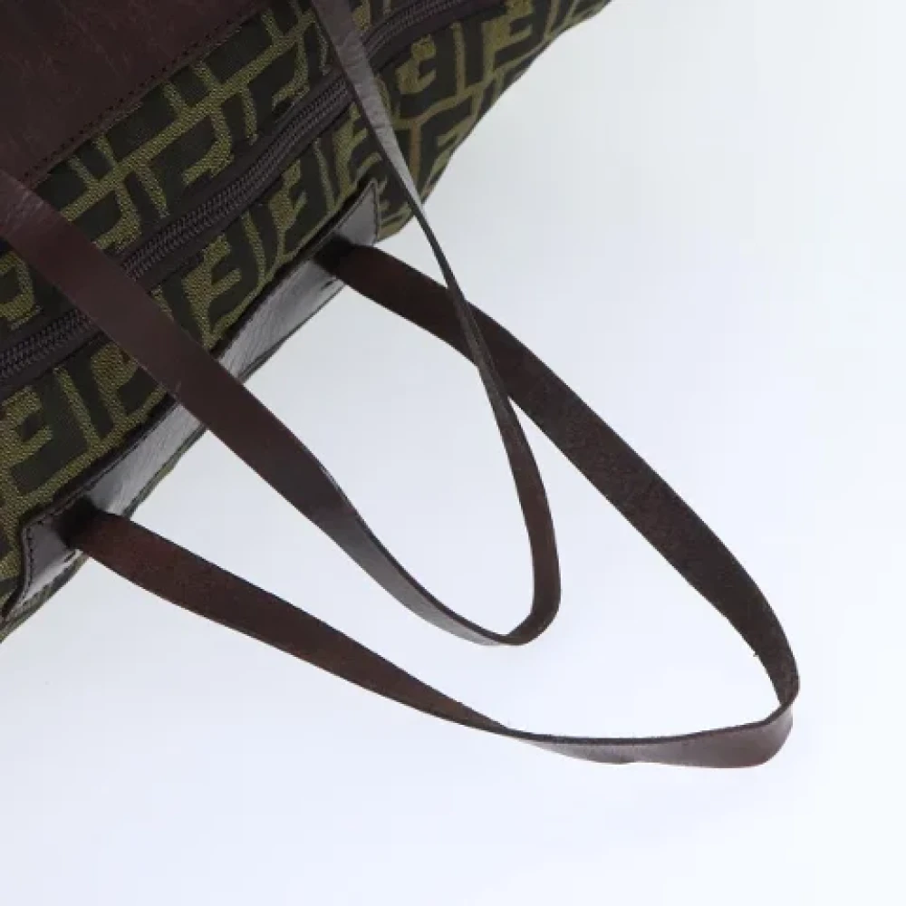Fendi Vintage Pre-owned Canvas handbags Brown Dames
