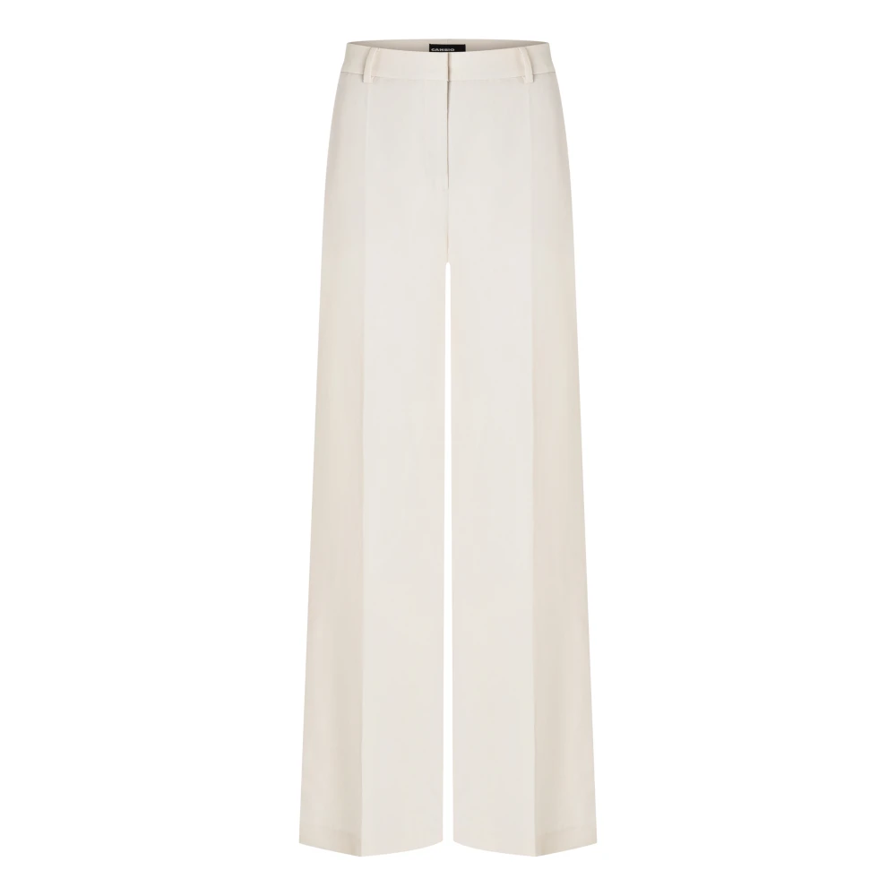 CAMBIO Wide Trousers Beige Dames