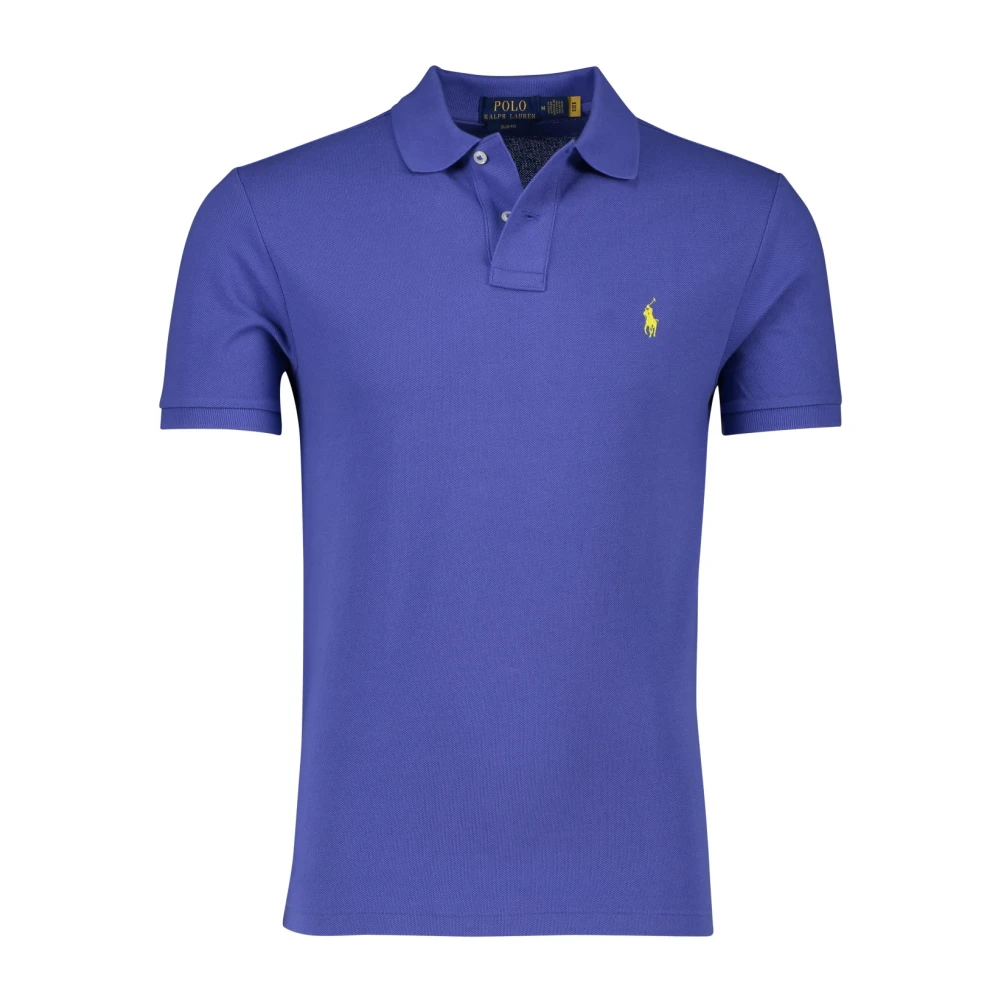 Polo Ralph Lauren Paarse poloshirt met korte mouwen Blue Heren
