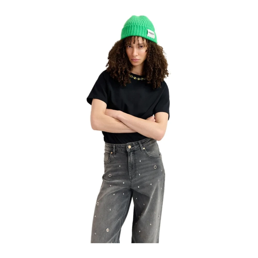 Essentiel Antwerp Grijze Denim Jeans met Rechte Pijp Gray Dames