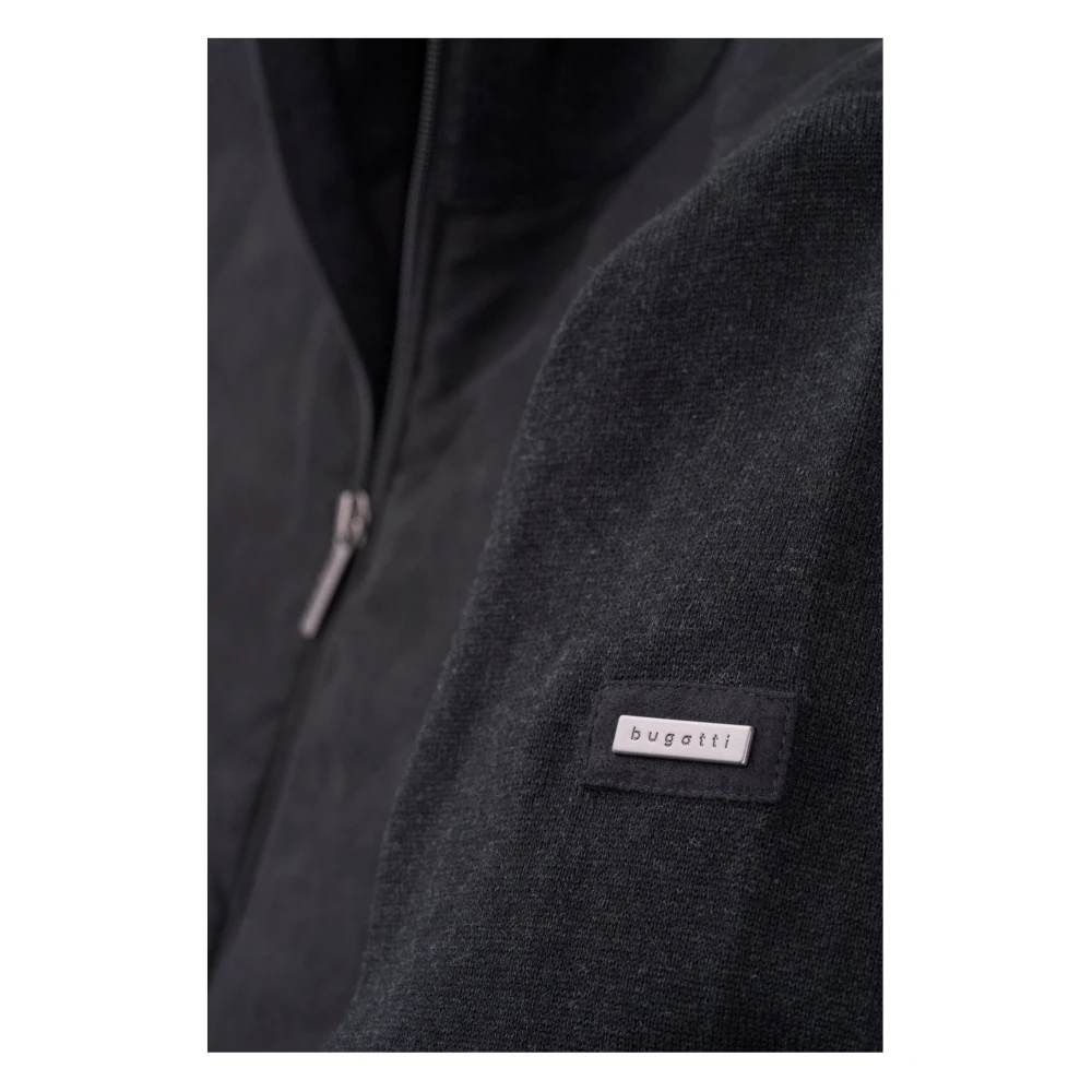 Bugatti Zwarte Vest 65551b Black Heren