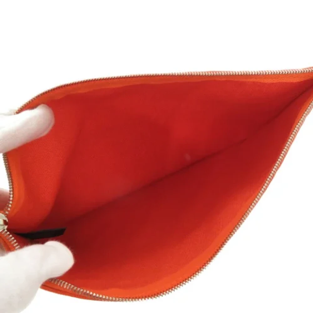 Hermès Vintage Pre-owned Cotton pouches Orange Dames