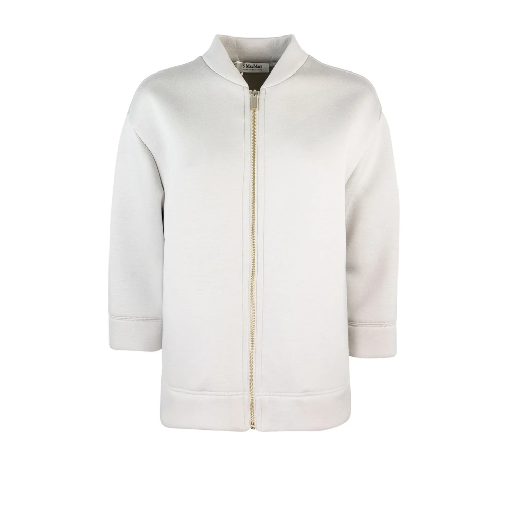 Max Mara Studio Gebreid jasje met borduurwerk Beige Dames