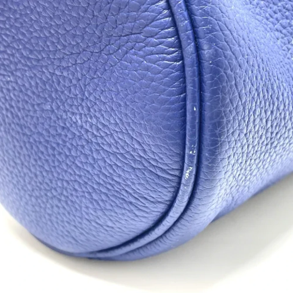 Dior Vintage Pre-owned Leather dior-bags Blue Dames