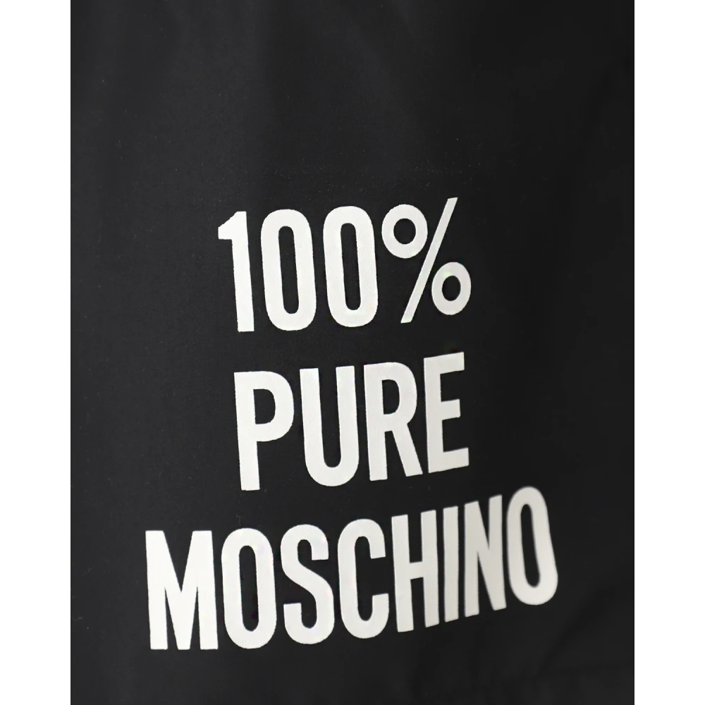 Moschino Stijlvolle zwemkleding Boxer Mare collectie Black Heren