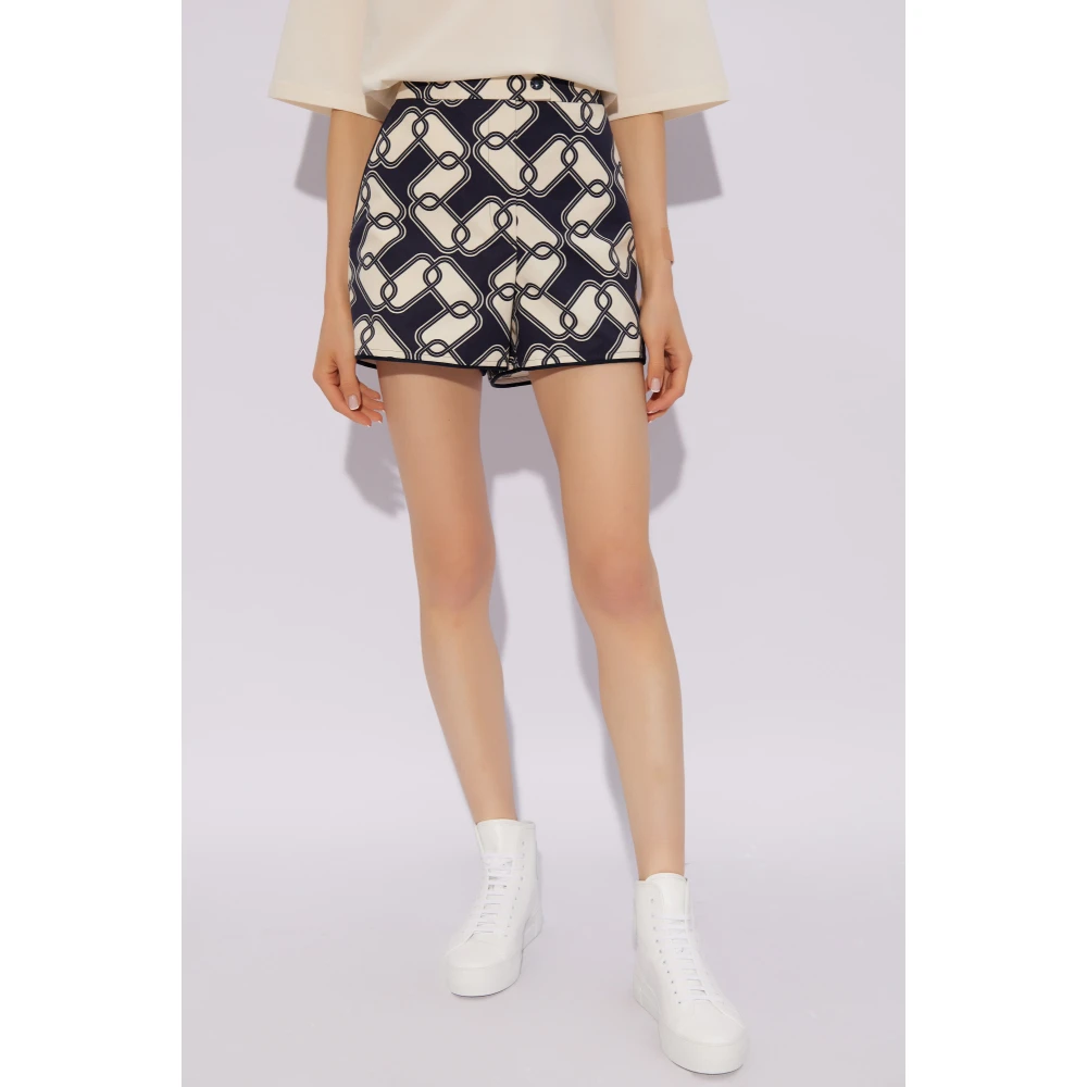 Moncler Katoenen shorts Blue Dames