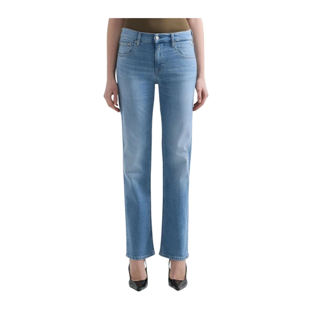 Replay Women's Blue Tejano Pantalones - Straight Fit Jeans - W32 L32 - Jeans