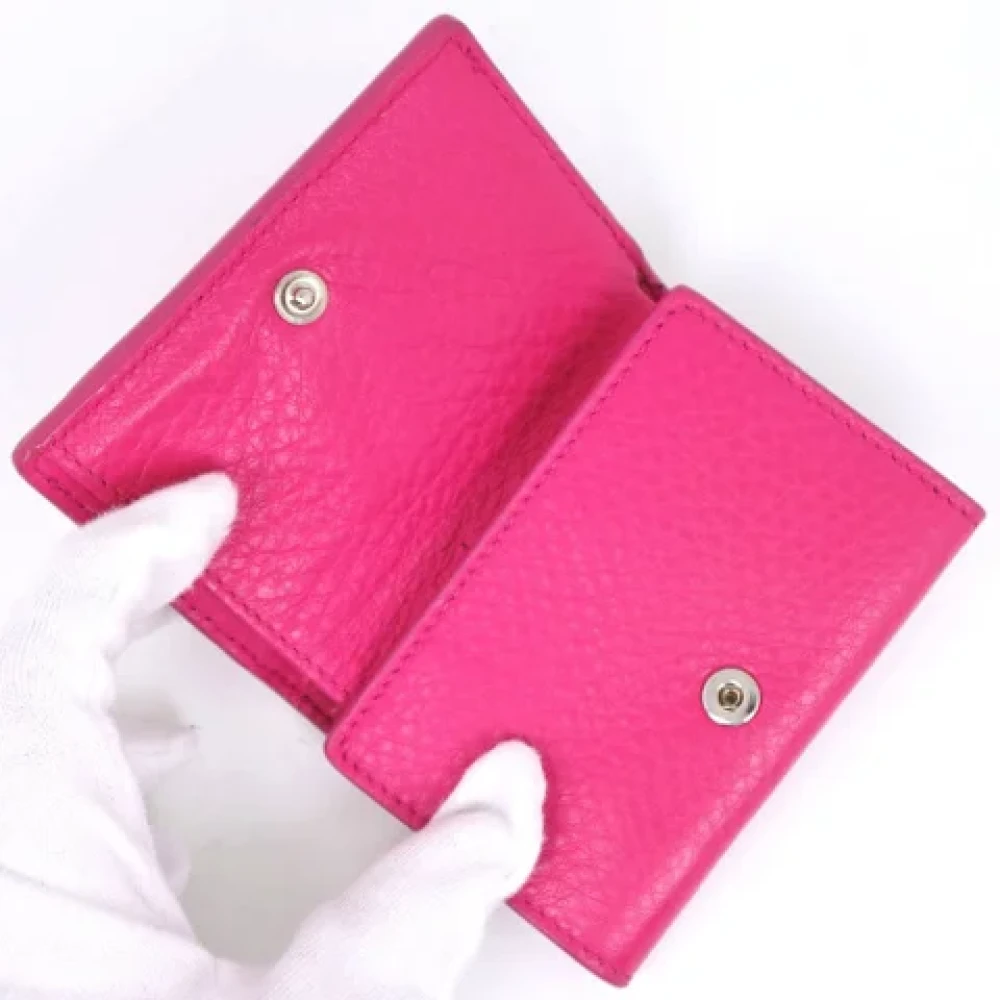 Balenciaga Vintage Pre-owned Leather wallets Pink Dames