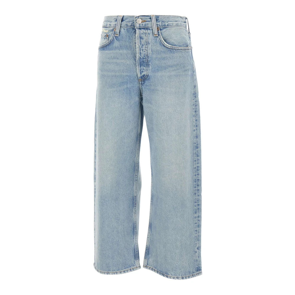 Agolde Women's Blue Wide Jeans, W30, Arc Jean