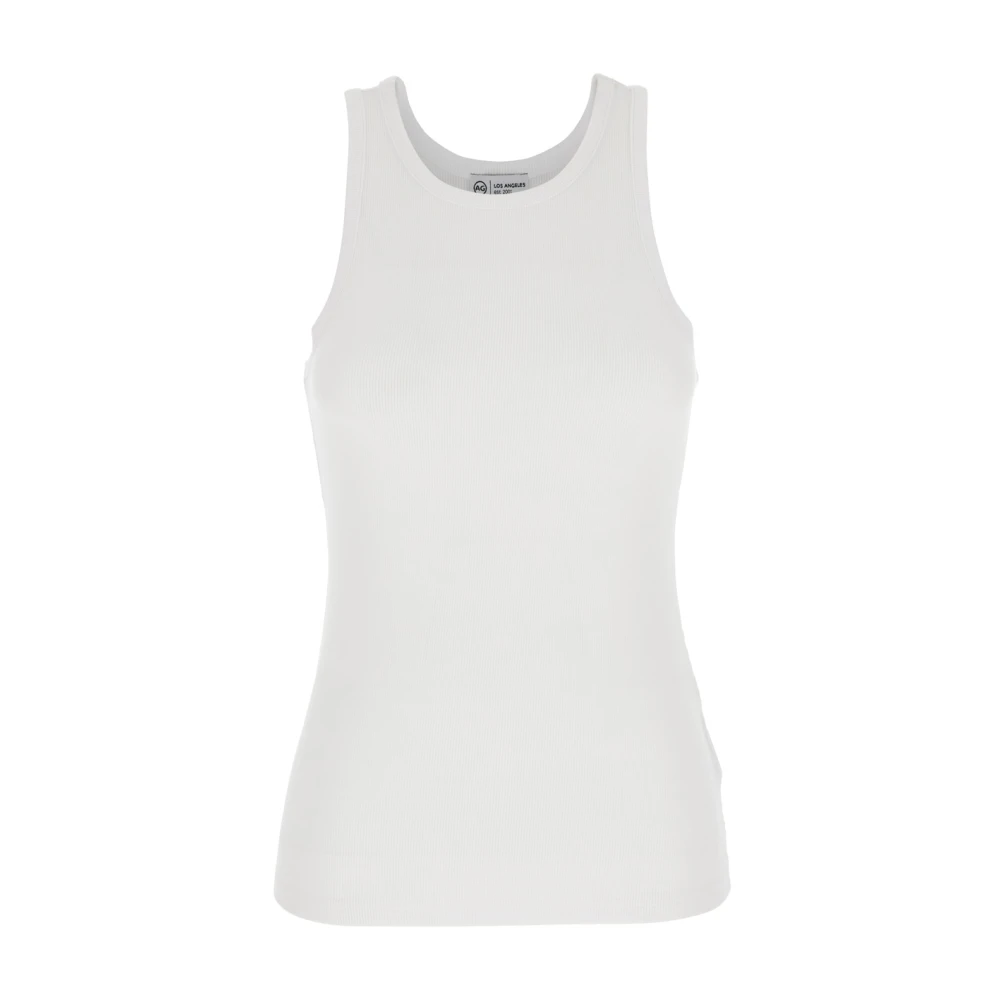 Adriano goldschmied Witte Logo Achterkant Top Modal Mix White Dames