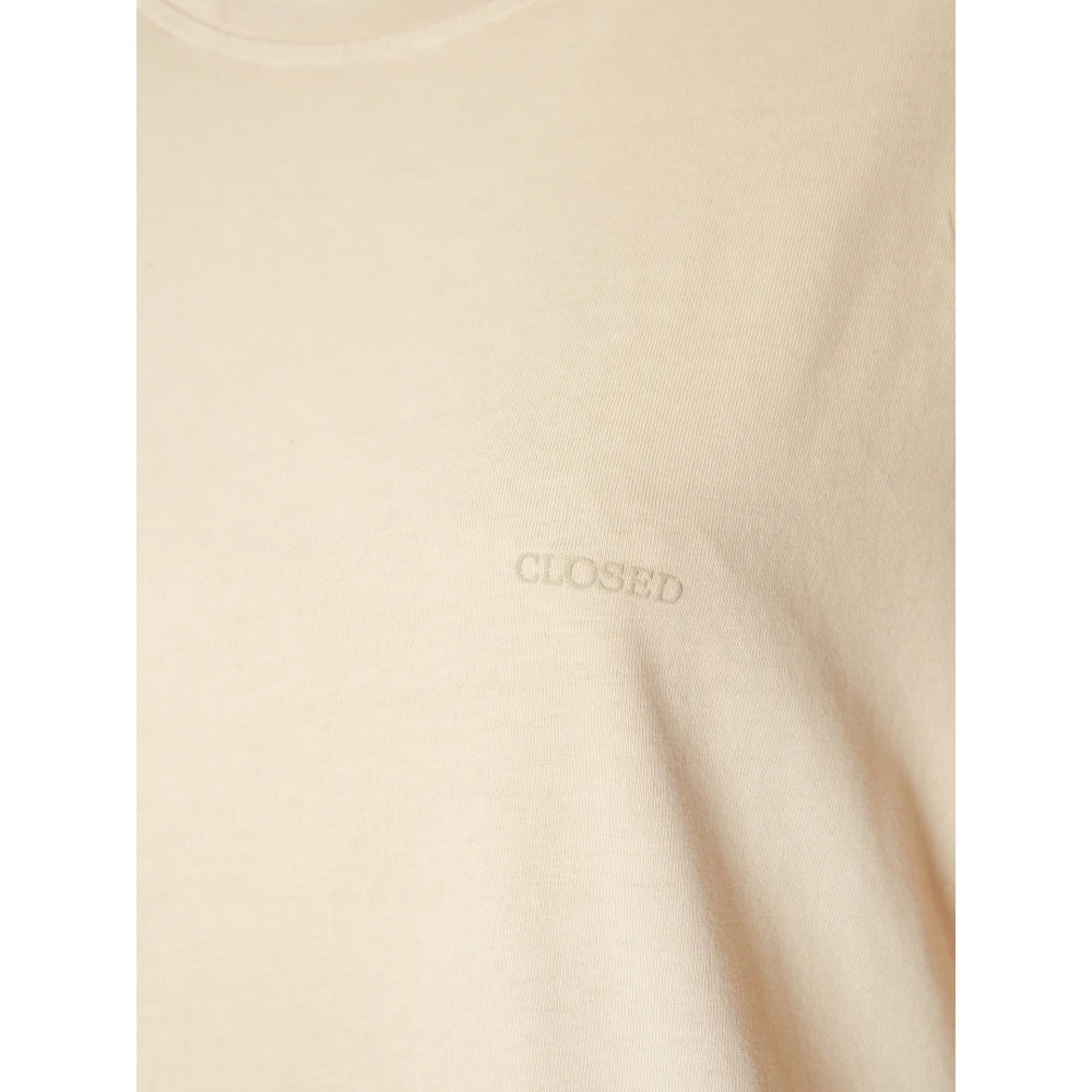 closed Casual Oversized T-Shirt Beige Heren