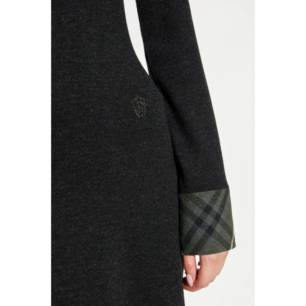 Burberry Wollen jurk Black Dames