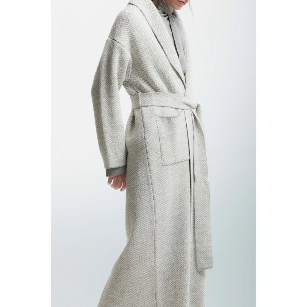 Kocca Gebreide jas in kimono snit Gray Dames