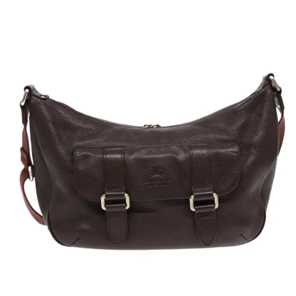 Burberry Vintage Pre-owned Leather shoulder-bags Brown Dames