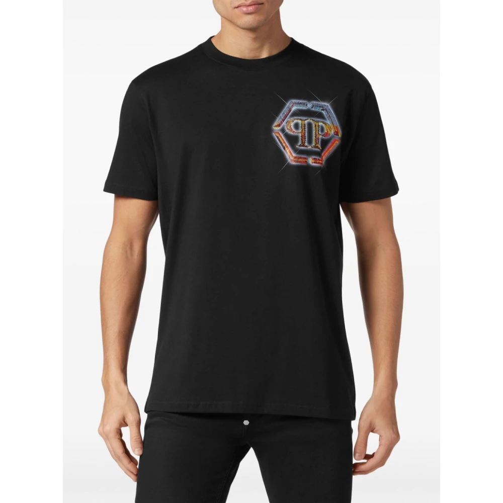 Philipp Plein Zwarte TEE voor Mannen Black Heren