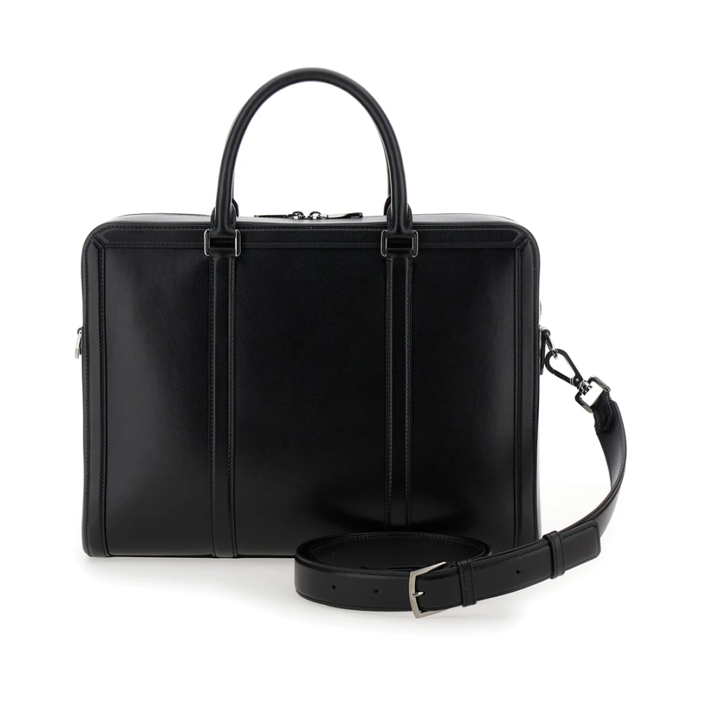Dolce & Gabbana Zwarte Tas Targhetta Mini Black Heren