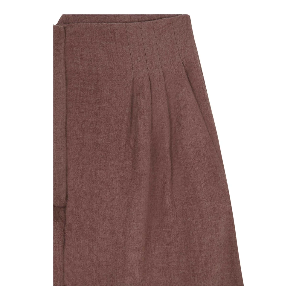 Cortana Frontera broek van zuivere wol blush Brown Dames