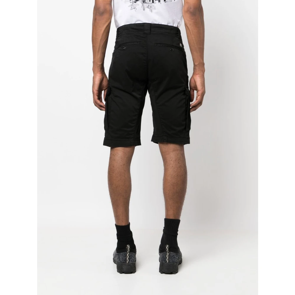 C.P. Company Zwarte Cargo Bermuda Shorts Black Heren