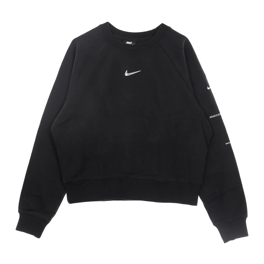 Nike Lightweight Sportswear Swoosh Crew Black Dames