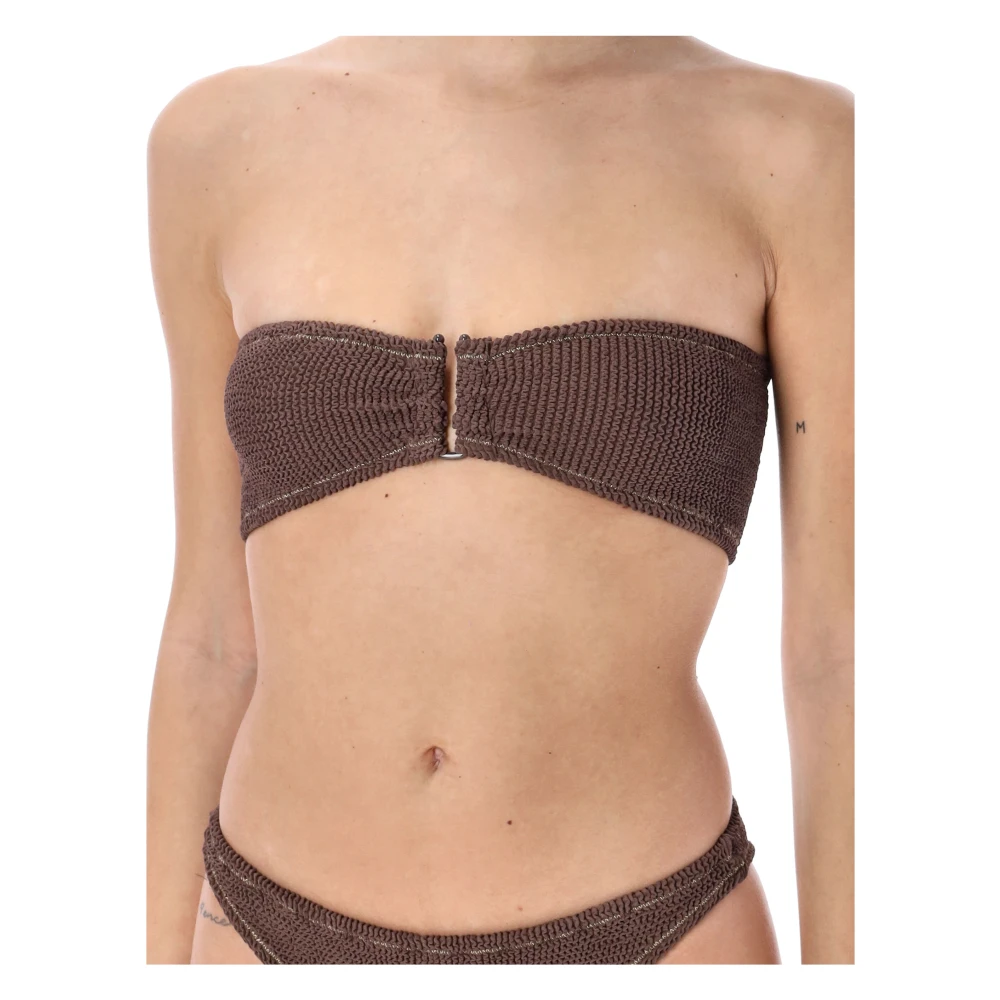 Reina Olga Bruin Strapless Bikini Set Ss24 Brown Dames