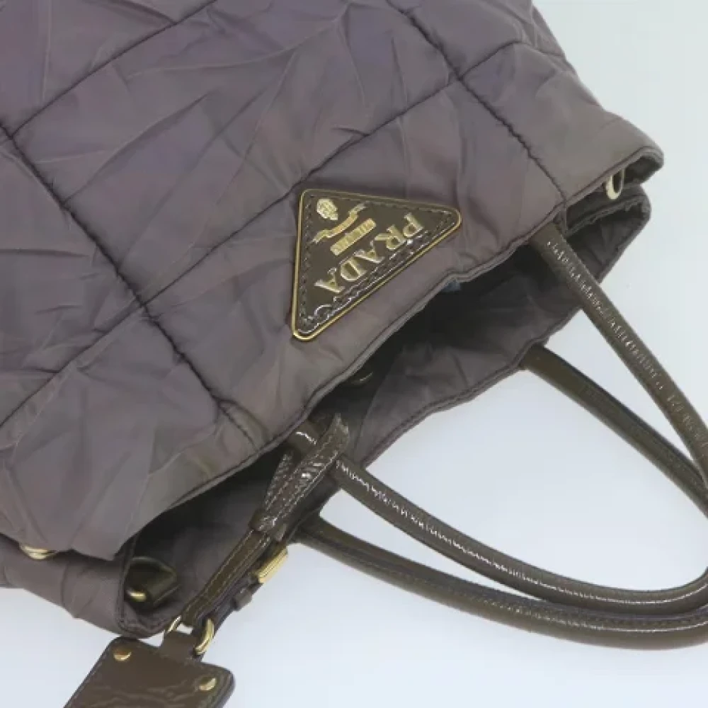 Prada Vintage Pre-owned Fabric prada-bags Purple Dames