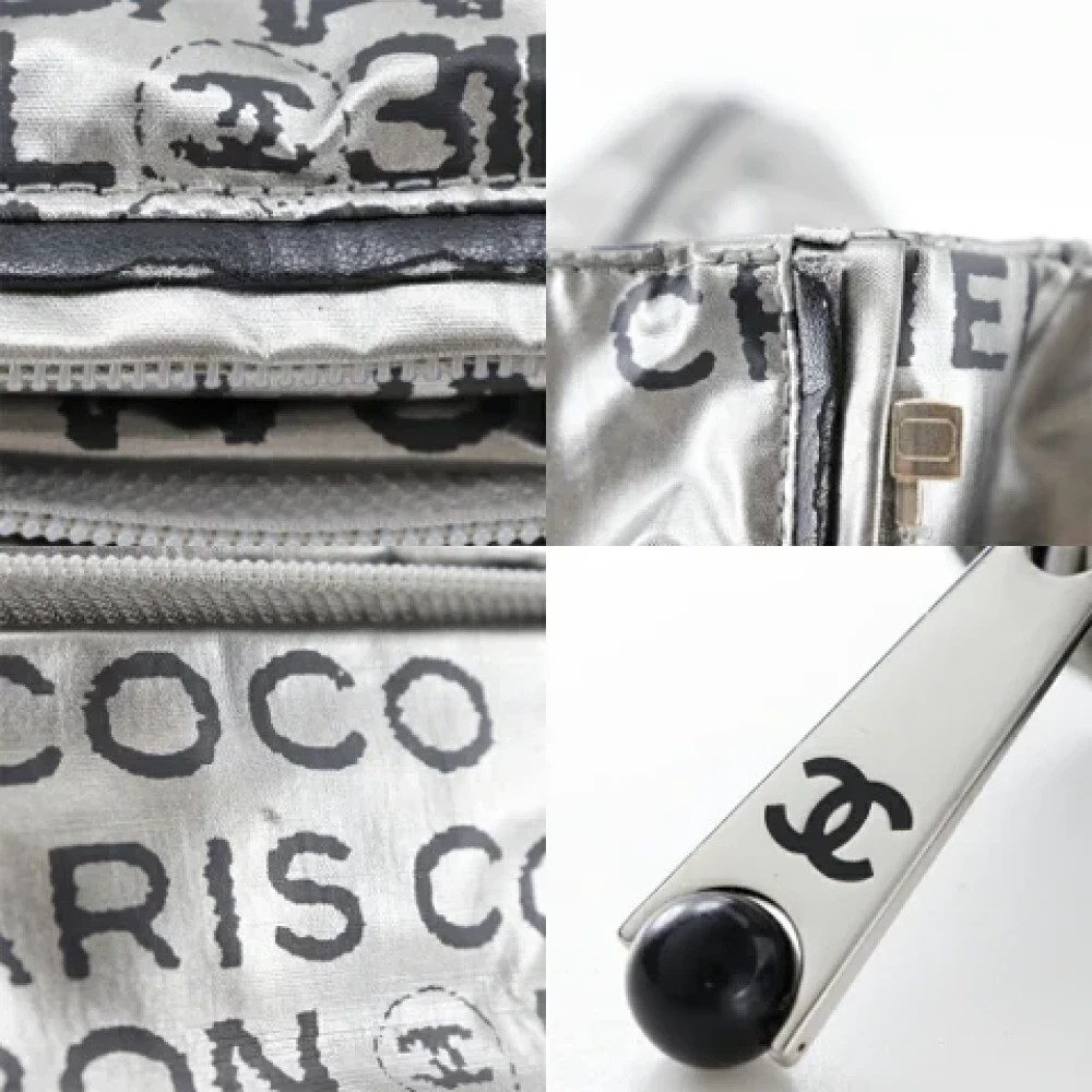 Chanel Vintage Pre-owned Fabric chanel-bags Gray Dames