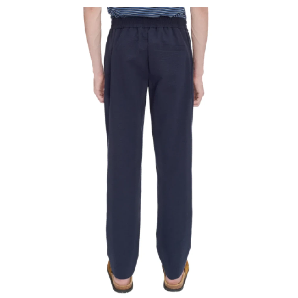 A.p.c. Donkerblauwe Katoenen Elastische Broek Blue Heren