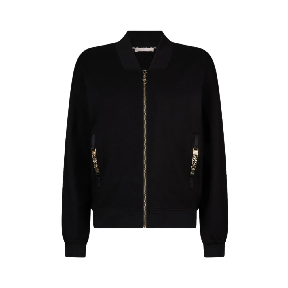 Liu Jo Vrouw Zwart Jassen Dames, S, Katoen, Better Sweatshirt
