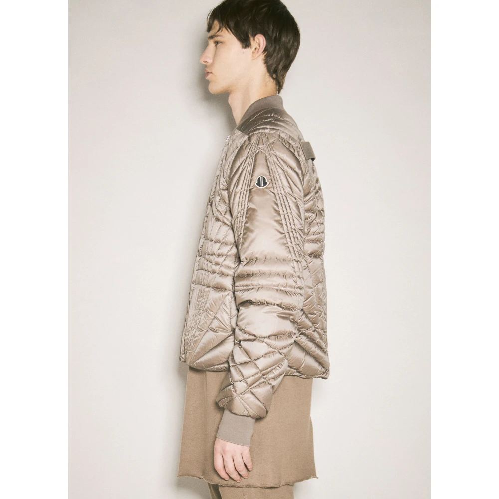 Moncler Gewatteerde Flight Down Jacket Gray Heren