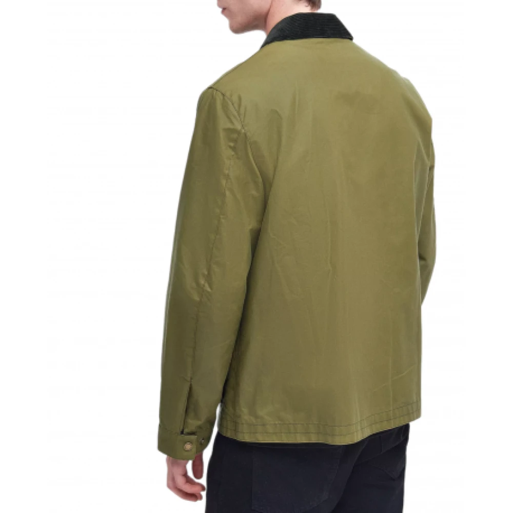Barbour Sefton Wax Jacket Green Heren