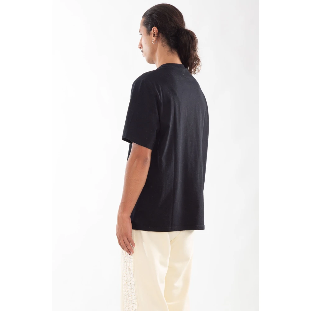 Arte Antwerp Zwart Script Logo Tee Shirt Black Heren