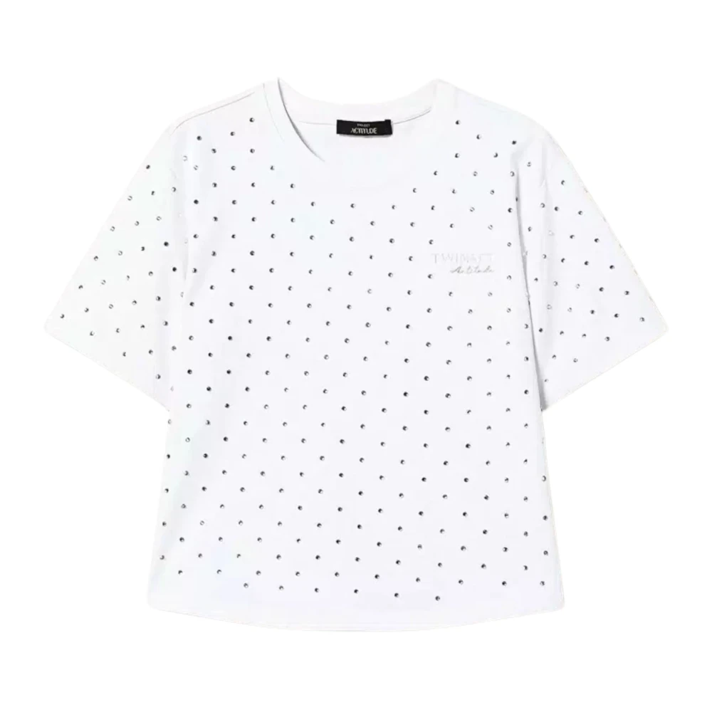 Twinset Wit T-shirt en Polo Set White Dames