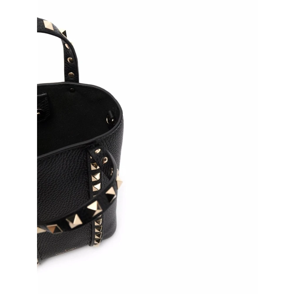 Valentino Garavani Zwarte Studs Tote Tas Black Dames