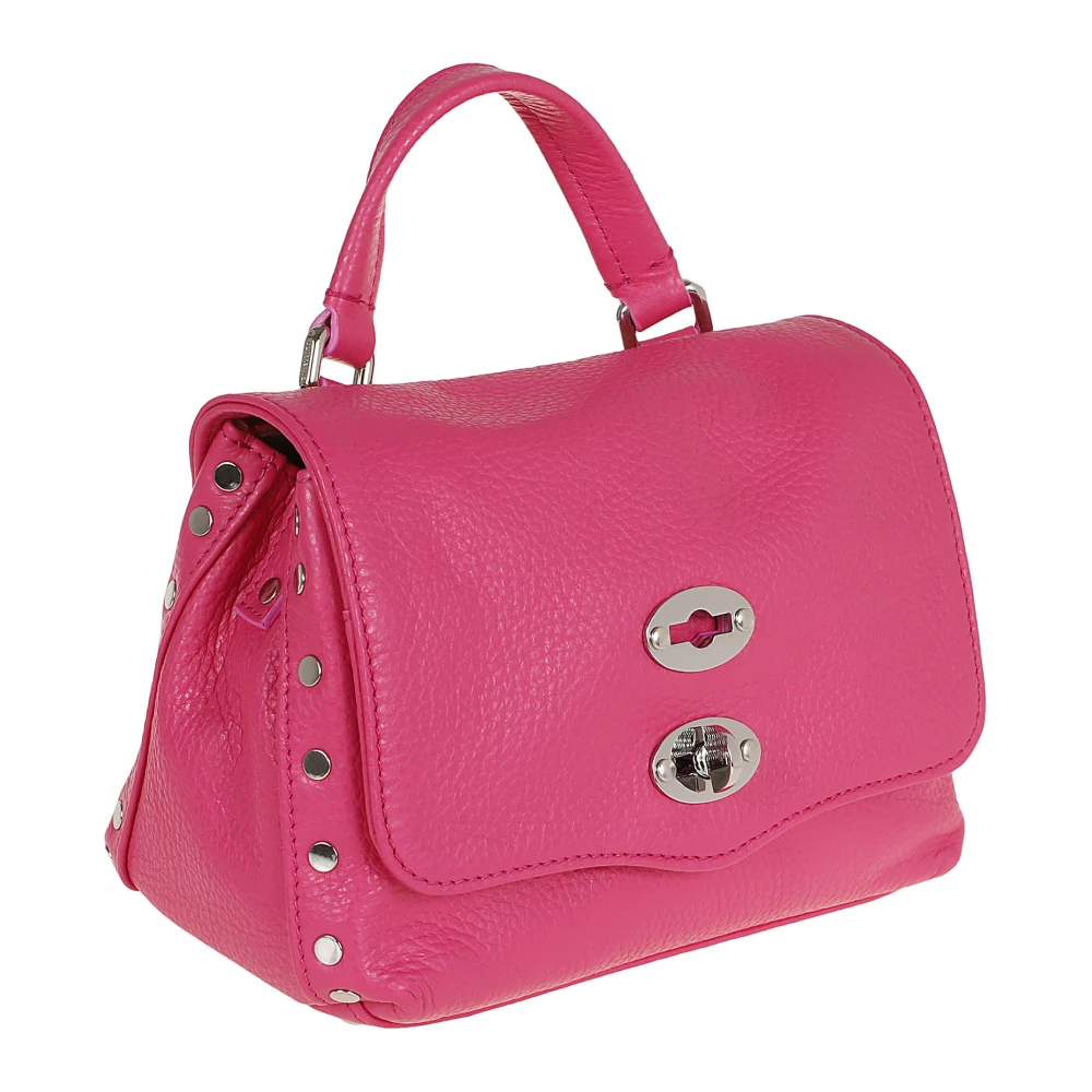 Zanellato Klassieke Baby Postina Leren Tas Pink Dames