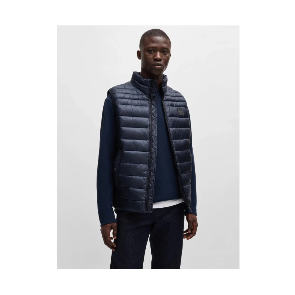 Hugo Boss Stijlvolle Jas voor Mannen Blue Heren