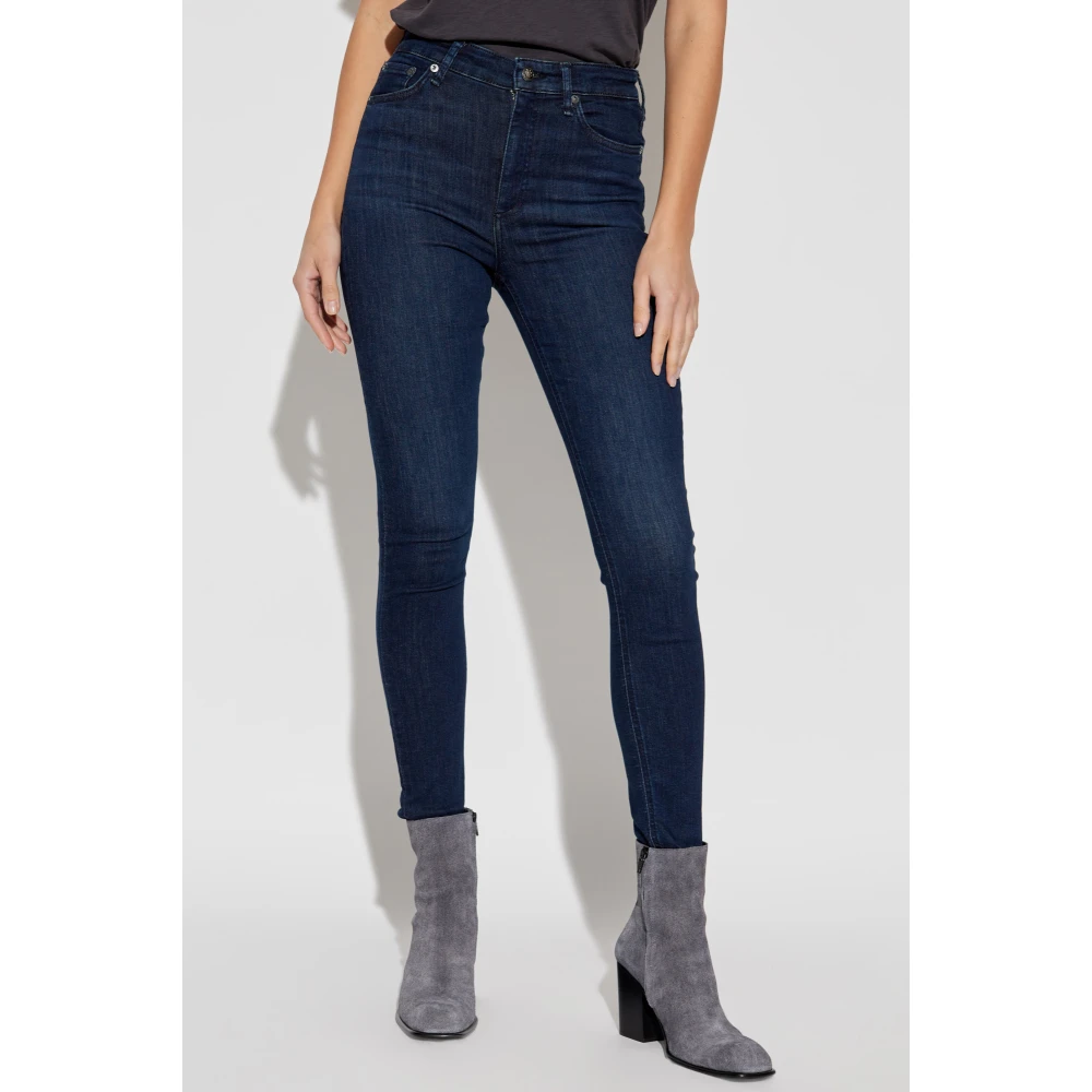 Rag & Bone Nina high-waisted jeans Blue Dames