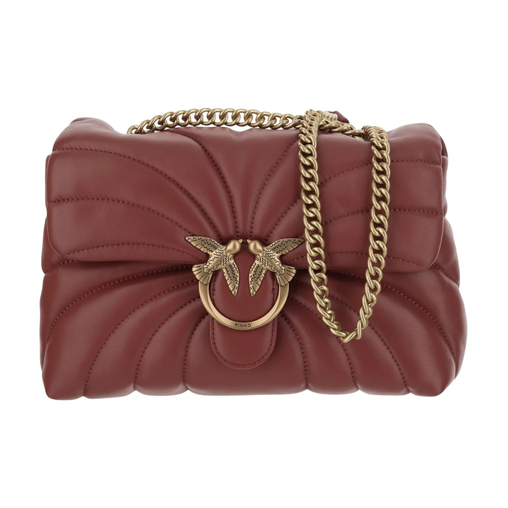 pinko Stijlvolle Zwarte Crossbody Tas Red Dames