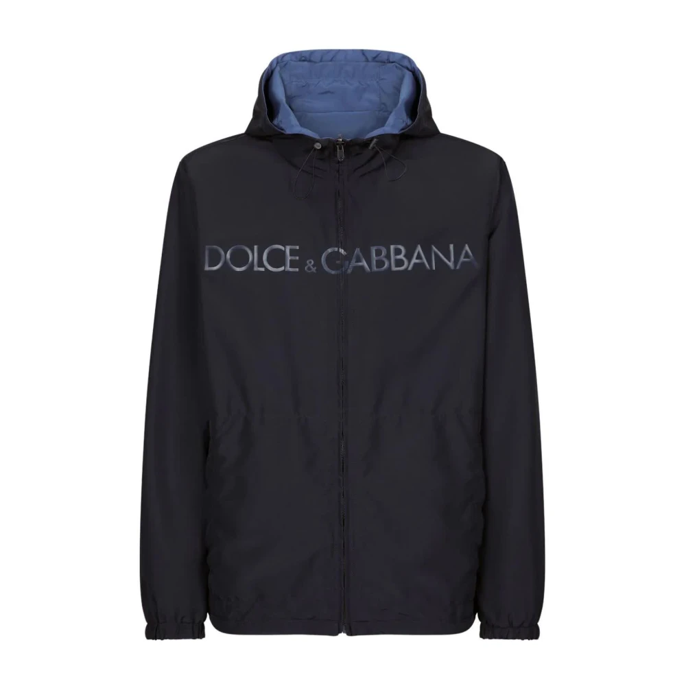 Dolce & Gabbana Donkerblauwe Hoodie Blue Heren