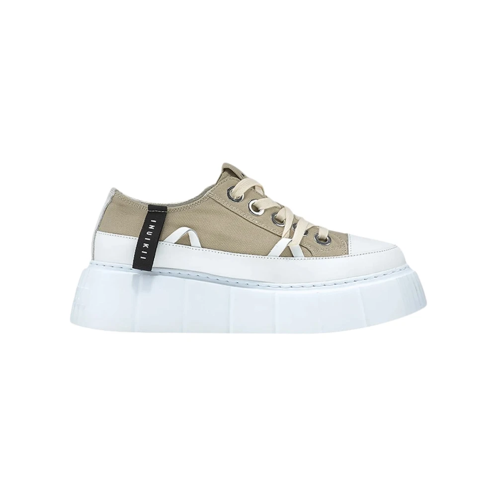 Inuikii Matilda Canvas Low Grijze Schoenen Dames Schoenen Grijs