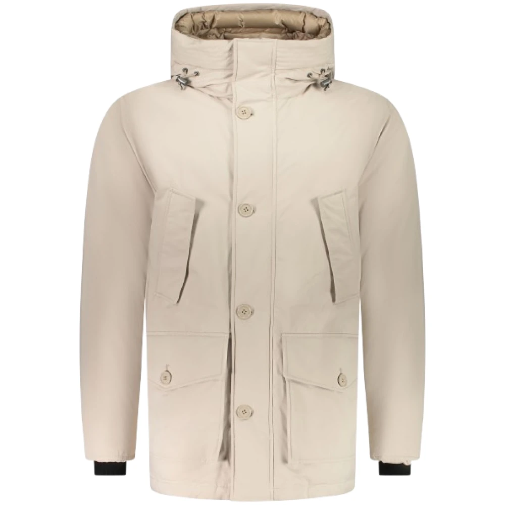 Woolrich Arctische Parka met Dons en Veren Beige Heren