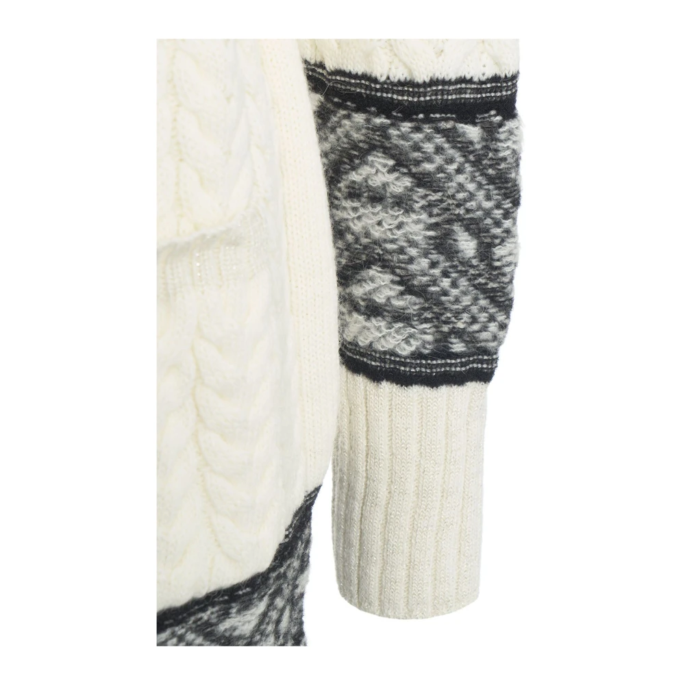 Akep Witte Gebreide Kleding Aw24 Handwas Beige Dames