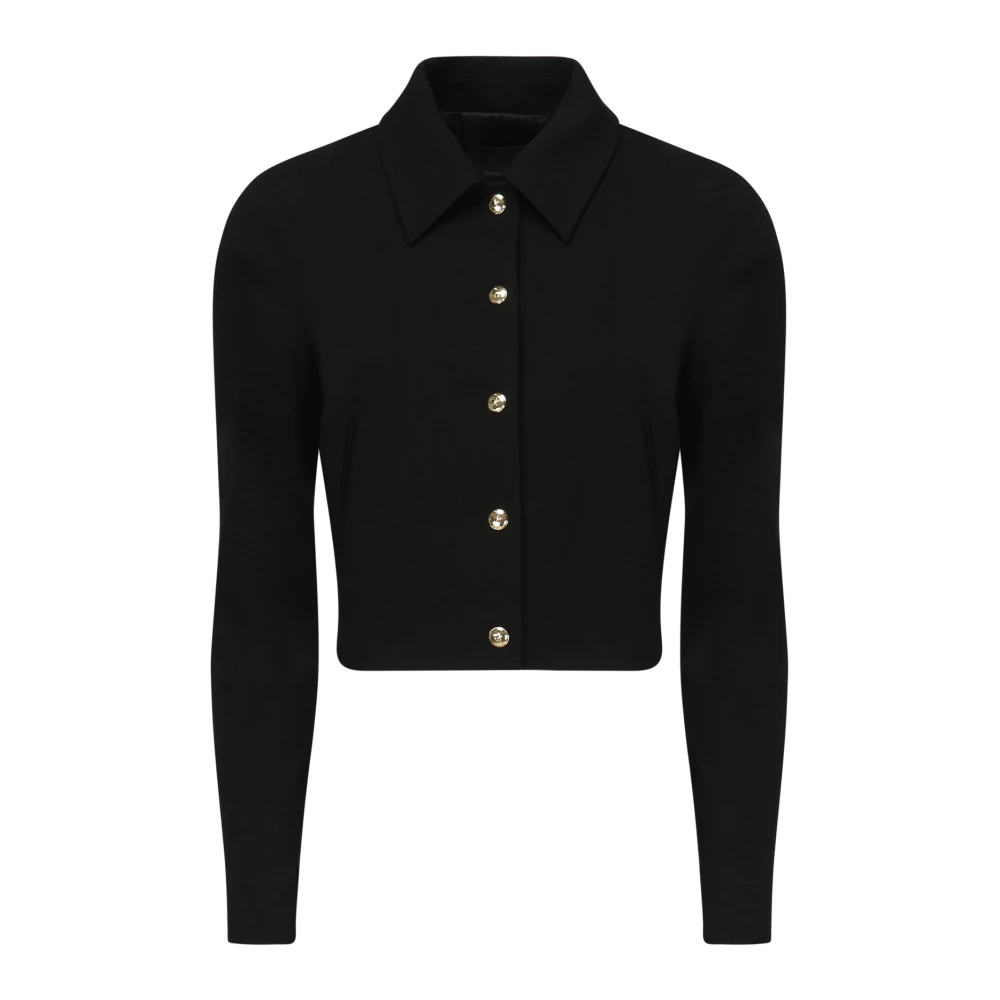 Pinko Women's Black Viscose Blend Jacket - Light Jackets - S - Jackets