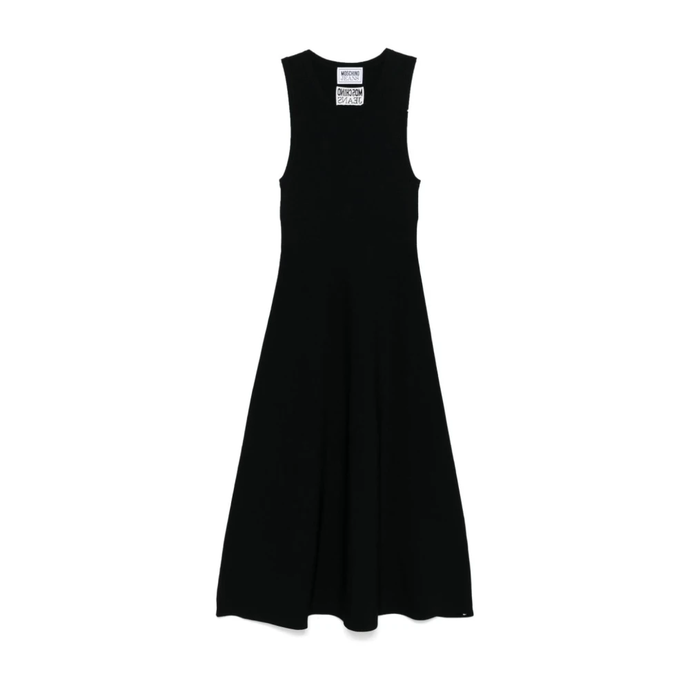 Moschino Elegante Viscose Jurk voor Vrouwen Black Dames